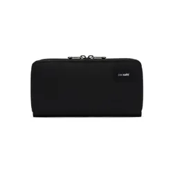 Portfel antykradzieżowy Pacsafe RFIDsafe Continental Wallet - jet black