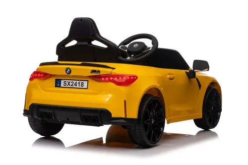 Auto Na Akumulator Bmw M4 Samochód Elektryczny Dla Dzieci Pilot LED Skóra