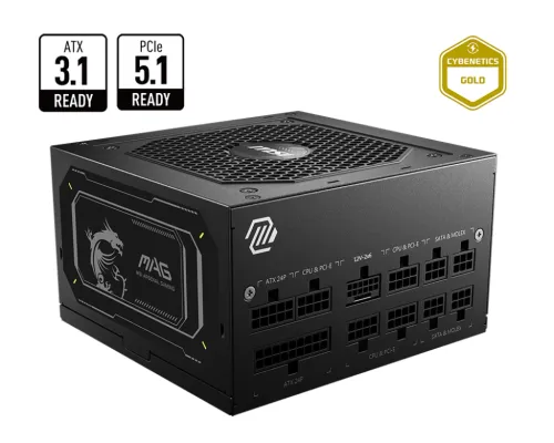 Zasilacz MSI MAG A750GL PCIE5 II 750W 80+ Gold Czarny