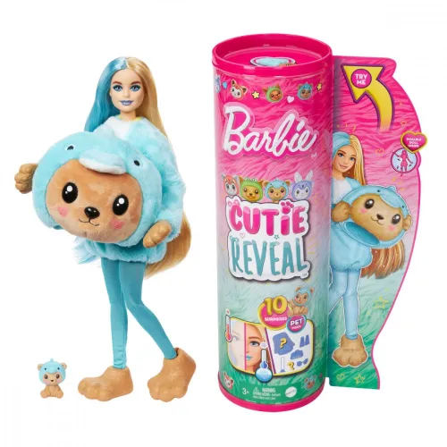 Кукла Mattel Barbie Cutie Reveal Teddy Bear Doll - Dolphin