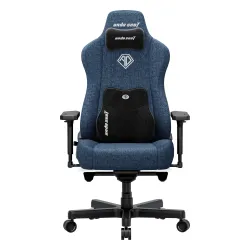 Fotel Anda Seat Kaiser 3E XL Gamingowy do 150kg Tkanina Granatowy