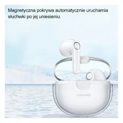 Słuchawki bezprzewodowe USAMS BU12 Series TWS Douszne Bluetooth 5.1 Różowy