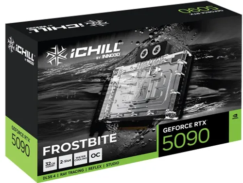 Karta graficzna INNO3D GeForce RTX 5090 iCHILL Frostbite 32GB DLSS 4