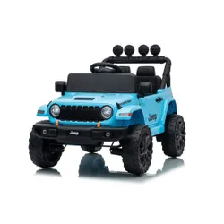 Auto Na Akumulator Jeep Rubicon 2X200W 24V Eva Skóra LED Pilot Radio MP3