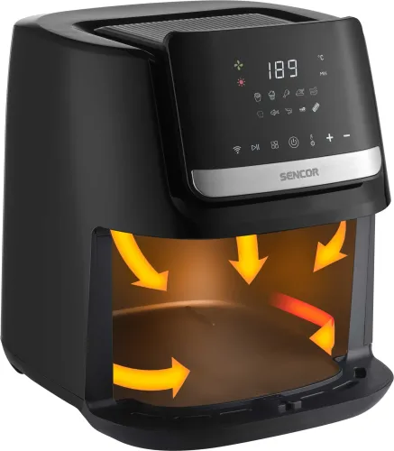 Frytkownica beztłuszczowa Sencor SFR 6600SS 1600W 6,5l Aplikacja mobilna