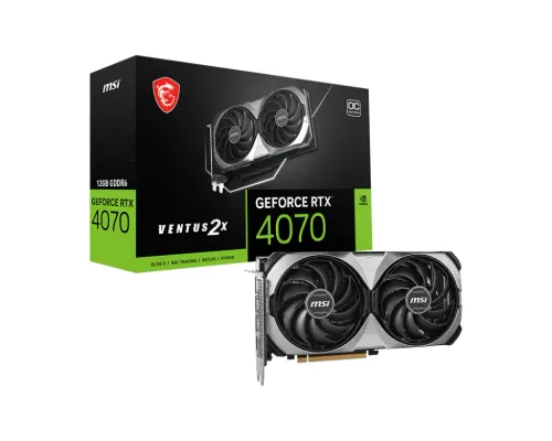 Karta graficzna MSI GeForce RTX 4070 VENTUS 2X E1 12G OC 12GB GDDR6X 192bit DLSS 3