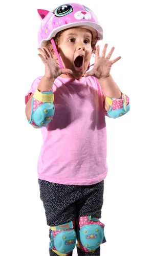 Kask rowerowy RASKULLZ Astro Cat Różowy dla Dzieci (rozmiar S)