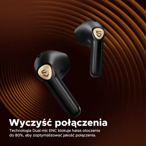 Słuchawki bezprzewodowe Soundpeats Air3 Deluxe HS Douszne Bluetooth 5.2 Czarny