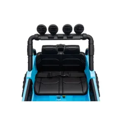 Auto Na Akumulator Jeep Rubicon 2X200W 24V Eva Skóra LED Pilot Radio MP3