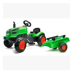 Falk Traktorek X Tractor Zielony Z Przyczepką Klakson 2-5 Lat