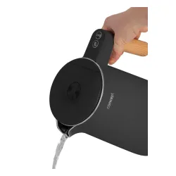 Czajnik elektryczny bezprzewodowy ze stali nierdzewnej CONCEPT DOUBLE WALL CIEMNOSZARY 1,5 l