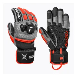 Rękawice narciarskie męskie Reusch Worldcup Warrior GS black/silver/fluo red