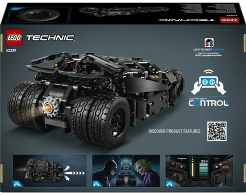 LEGO TECHNIC 42239 Batmobile Tumbler, zestaw klocków 12+ sterowany