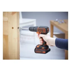 Akülü Matkap Black &amp; Decker BDCD18 18 in 1x1.5 Ah pil