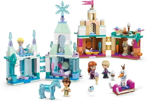 LEGO Disney 43278 Miniaturowy zamek w Arendelle i lodowy pałac Elzy