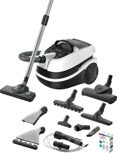 Odkurzacz Bosch AquaWash&Clean BWD421PRO 2100W Turboszczotka Szczotka do parkietów Ssawka do zbierania wody