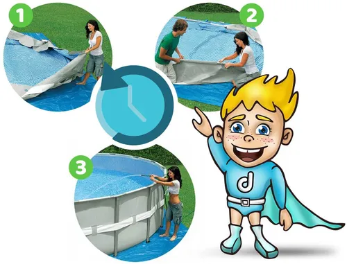 Basen stelażowy Bestway 561KC ogrodowy całoroczny 549x132cm APX zestaw 11w1