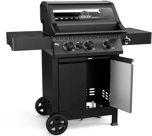 Grill gazowy KOLER Krone Compact Czarny 15.5 kW 60 x 46 cm