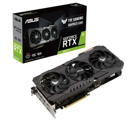 Karta graficzna GeForce RTX 3070Ti TUF Gaming OC 8GB GDDR6X 256bit 3DP/2HDMI 