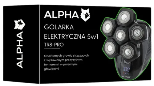 Golarka ALPHA TR8-Pro Na mokro i sucho