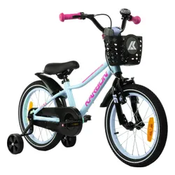Rower dziecięcy KARBON Jazz 16 cali dla dziewczynki Miętowy