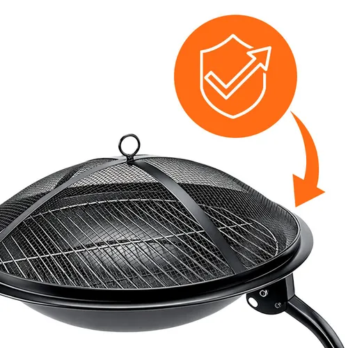 Grill węglowy VELACO VL07-BLACK Czarny