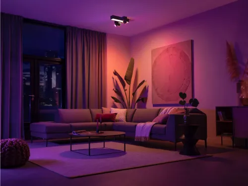 Oświetlenie punktowe Philips Hue White and Color Ambiance Centris 3 Cross Czarny