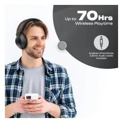 Słuchawki bezprzewodowe PowerLocus Orion Nauszne Bluetooth 5.4 Czarny