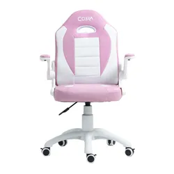 Fotel COBRA Junior Pro CRF2304 7.1T Różowo-biały