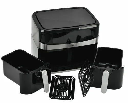 Air Fryer Frytkownica beztłuszczowa KLAUSBERG KB-7573 9l z podwójnym koszem programator czasowy
