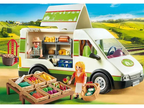 PLAYMOBIL 70134 Meyve ve sebze satışı için araba