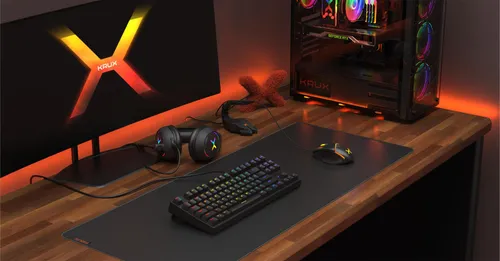 Klawiatura mechaniczna Krux Atax RGB Outemu Brown KRX0042 Czarny