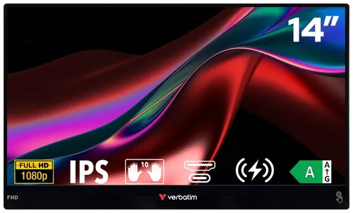 Monitor VERBATIM Light 14" 1920x1080px IPS + Powerbank