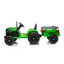 Traktor Na Akumulator Dla Dziecka Ch9959B 24V 2X120W Przyczepa LED Eva Pilot