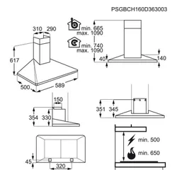 Okap Electrolux EFF60560OX Srebrny