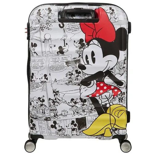 Средний чемодан American Tourister Wavebreaker Disney - Minnie comics white