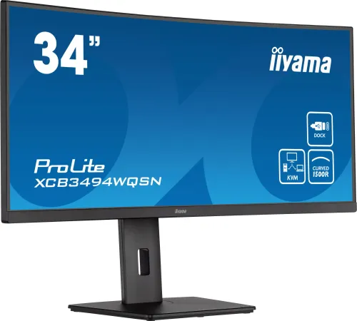 Monitor iiyama ProLite XCB3494WQSN-B5 34" UWQHD VA 120Hz 0,4ms MPRT Zakrzywiony