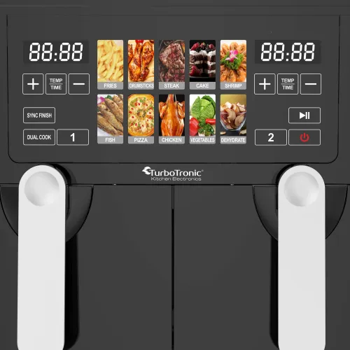 Air Fryer Frytkownica beztłuszczowa TURBOTRONIC TT-DAF8 9l 10 automatycznych programów