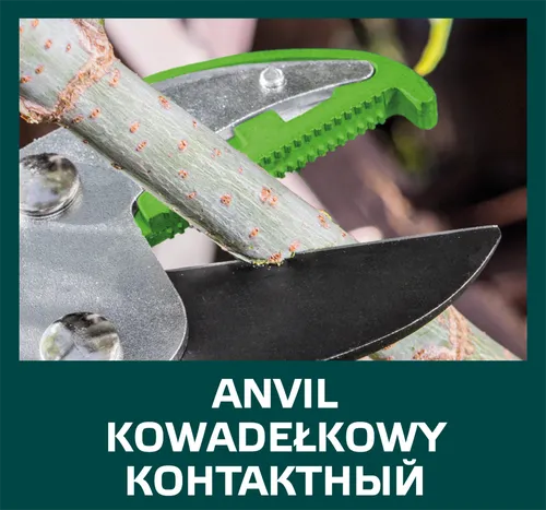 Sekator do gałęzi kowadełkowy 740 mm, ostrze 80 mm Verto 15g251