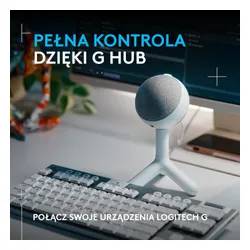 Mikrofon Logitech Yeti Orb Przewodowy Pojemnościowy Biały