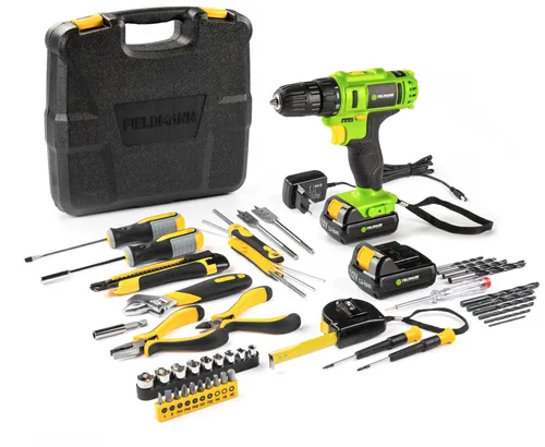 Wiertarko-wkrętarka FIELDMANN FDV 10205-51AR + zestaw 51 narzędzi