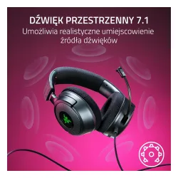 Słuchawki przewodowe z mikrofonem Razer Kraken V4 X Nauszne Czarny