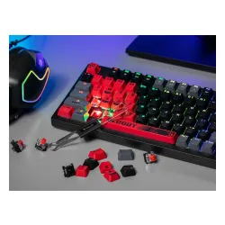 Klawiatura gamingowa A4Tech Bloody S98 Sports BLMS Red Plus przewodowa mechaniczna podświetlana czarna