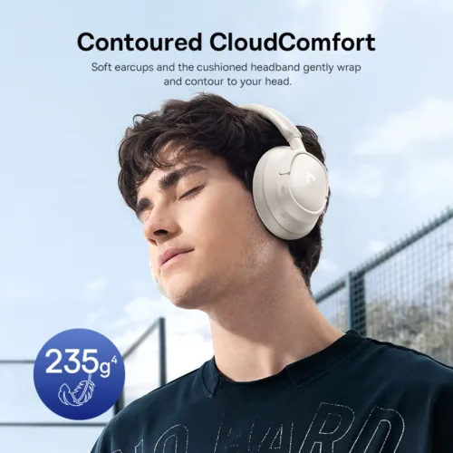 Słuchawki bezprzewodowe Baseus BH1 NC Nauszne Bluetooth 6.0 Biały