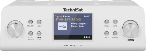 Radioodbiornik TechniSat DigitRadio 21 IR Radio FM DAB+ Internetowe Bluetooth Biały