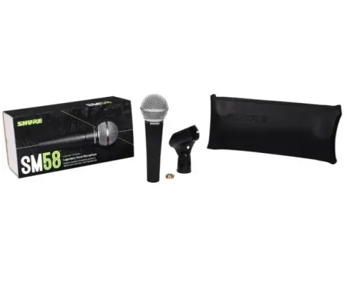 Mikrofon Shure SM58-LCE Przewodwy Dynamiczny Czarny