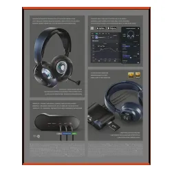 Słuchawki bezprzewodowe z mikrofonem SteelSeries Arctis Nova Pro Omni Nauszne Granatowy