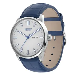 Zegarek HORNET Modern NFC 43mm Biało-niebieski