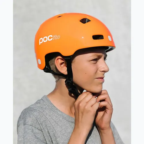 Kask rowerowy dziecięcy POC Pocito Crane MIPS Jr 10826 fluorescent orange