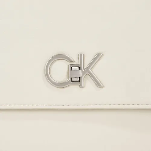 Calvin Klein Re-Lock EW Conv Crossbody Bag K60k611084 DK Ecru PC4